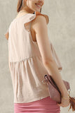 V NECK RUFFLE SLEEVE TOP