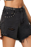 DENIM SHORTS WITH RIPPED RIVETS_CWJS0200