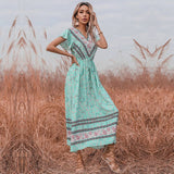 BOHO FROCK WITH RUFFLED SLEEVES_CWDMD1955