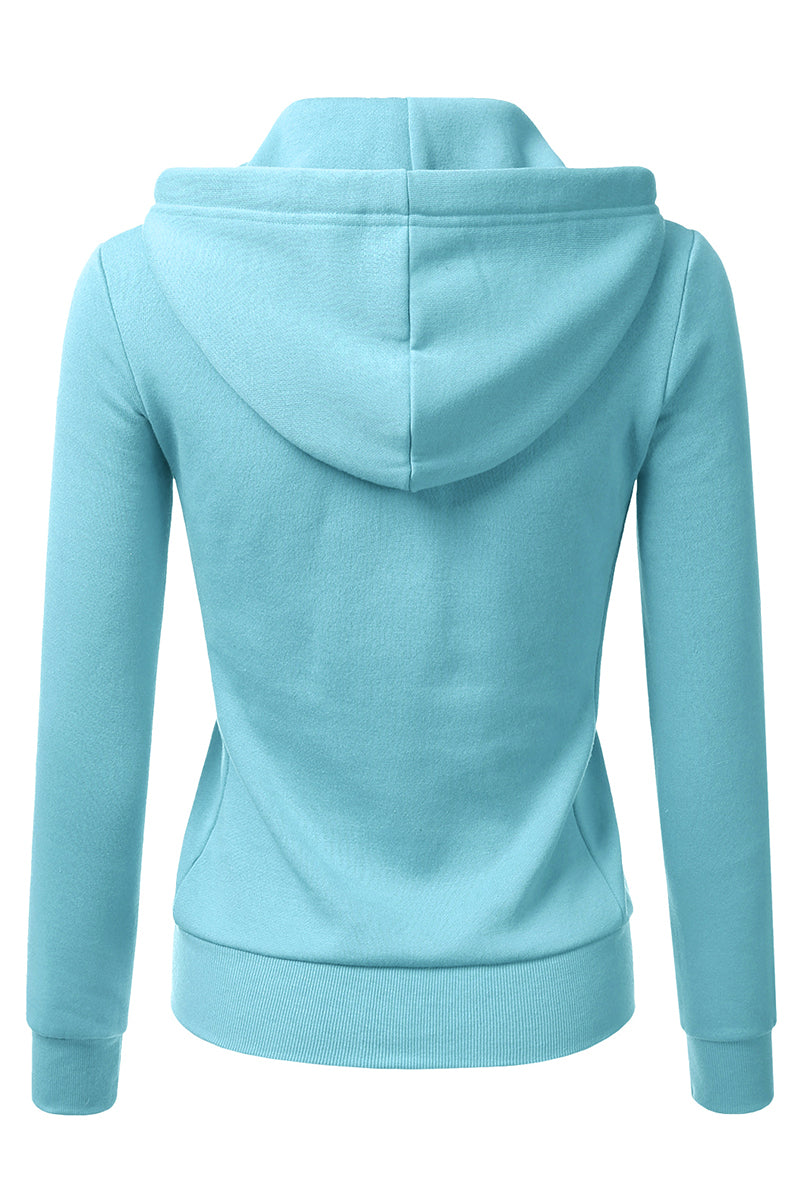 Lightweight Thin Zip-Up Hoodie Jacket for Women with Plus Size