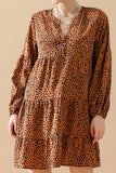 LEOPARD MIDI DRESS