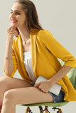 Womens Lightweight Thin 3/4 Sleeve Open Front Blazer Jacket With Plus Size