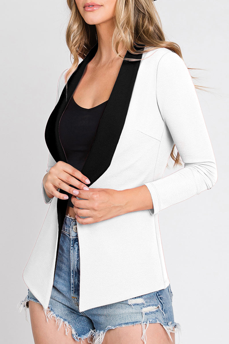 LONG SLEEVE TAILORED WITH A DRAPED BLAZER