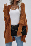 WOMEN’S KIMONO BATWING CABLE KNITTED CARDIGAN