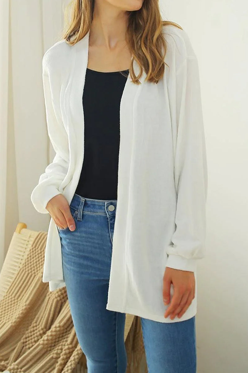 LOOSE FIT SOFT WARM SWEATER KNIT CARDIGAN