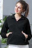 HIGH NECK HALF ZIP UP FLEECE PULLOVER ANORAK JACKET