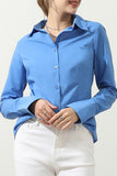 WOMENS BASIC SLIM FIT Y COTTON BUTTON DOWN SHIRTS WITH PLUS SIZE