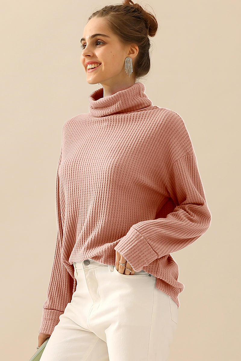 TURTLE HIGH NECK SWEATER KNIT TOP