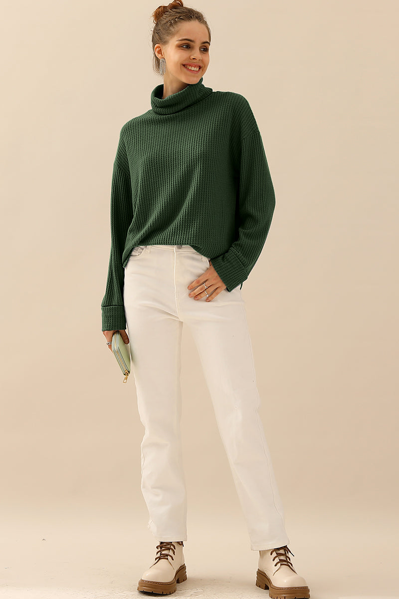 TURTLE HIGH NECK SWEATER KNIT TOP