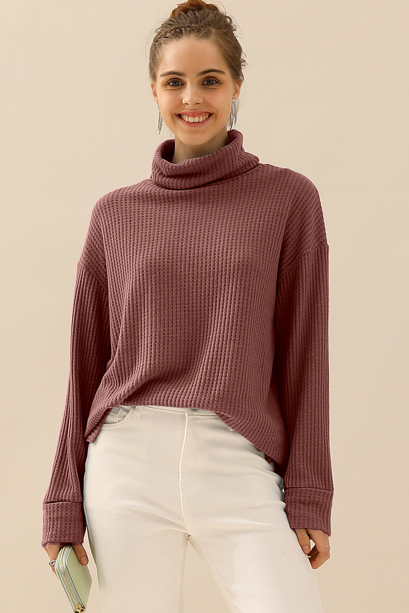 TURTLE HIGH NECK SWEATER KNIT TOP