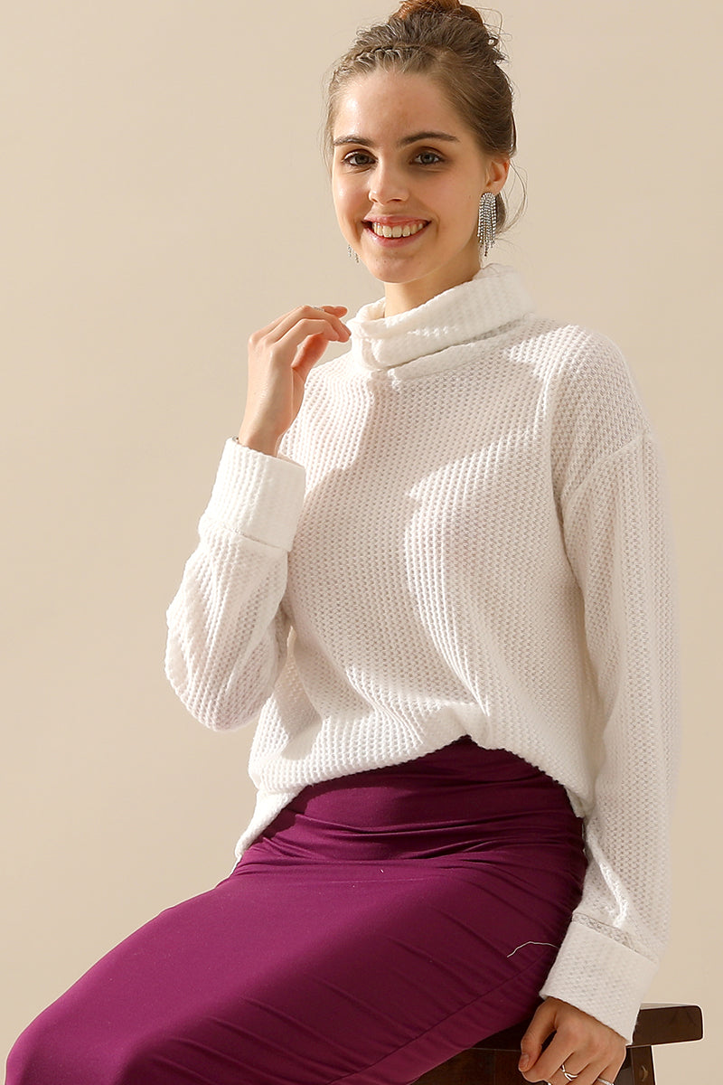 TURTLE HIGH NECK SWEATER KNIT TOP