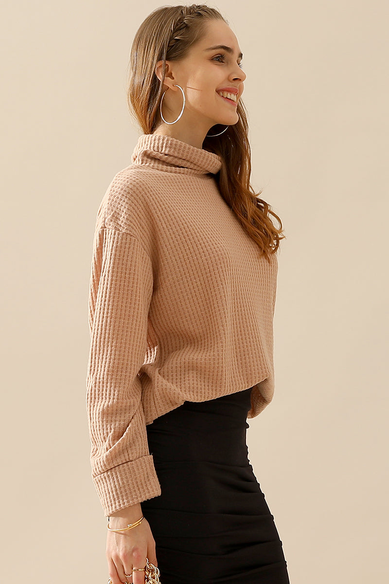 TURTLE HIGH NECK SWEATER KNIT TOP