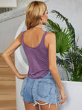 BREATHABLE SLEEVELESS TANK BLOUSE_CWTTK0495