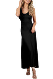 WOMEN'S SLEEVELESS SCOOP NECK RACERBACK TANK MAXI DRESS