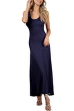 WOMEN'S SLEEVELESS SCOOP NECK RACERBACK TANK MAXI DRESS