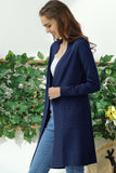 WOMENS LIGHT WEIGHT LONG SLEEVE OPEN FRONT LONG CARDIGAN