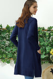 WOMENS LIGHT WEIGHT LONG SLEEVE OPEN FRONT LONG CARDIGAN