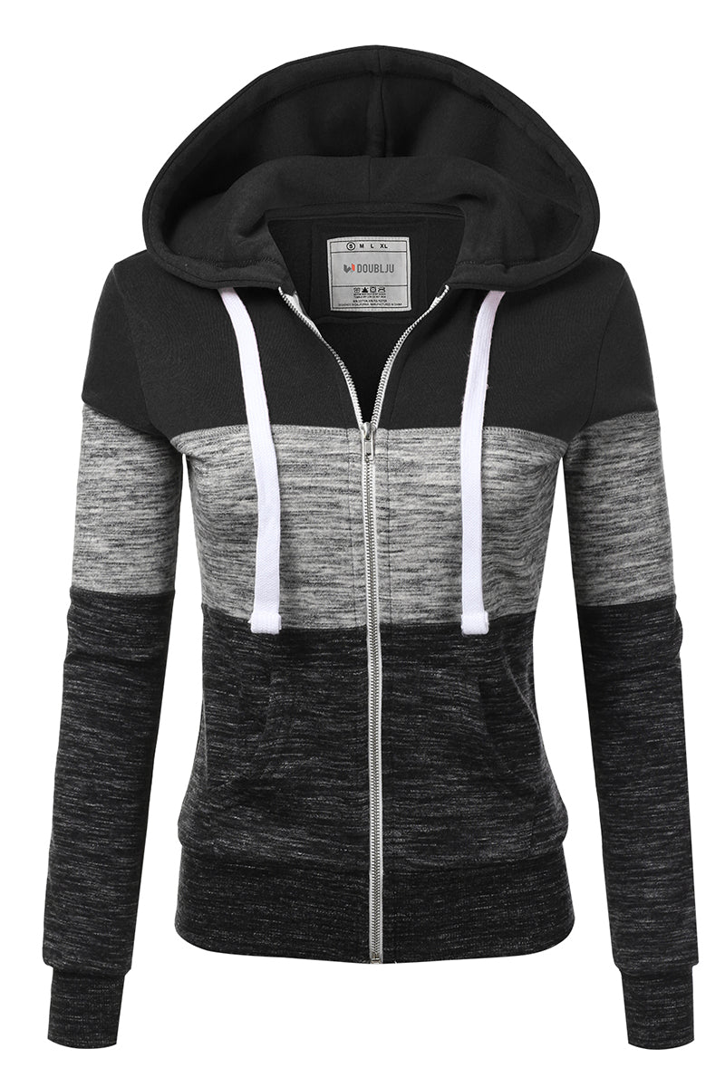 LIGHTWEIGHT THIN ZIP-UP HOODIE JACKET FOR WOMEN WITH PLUS SIZE