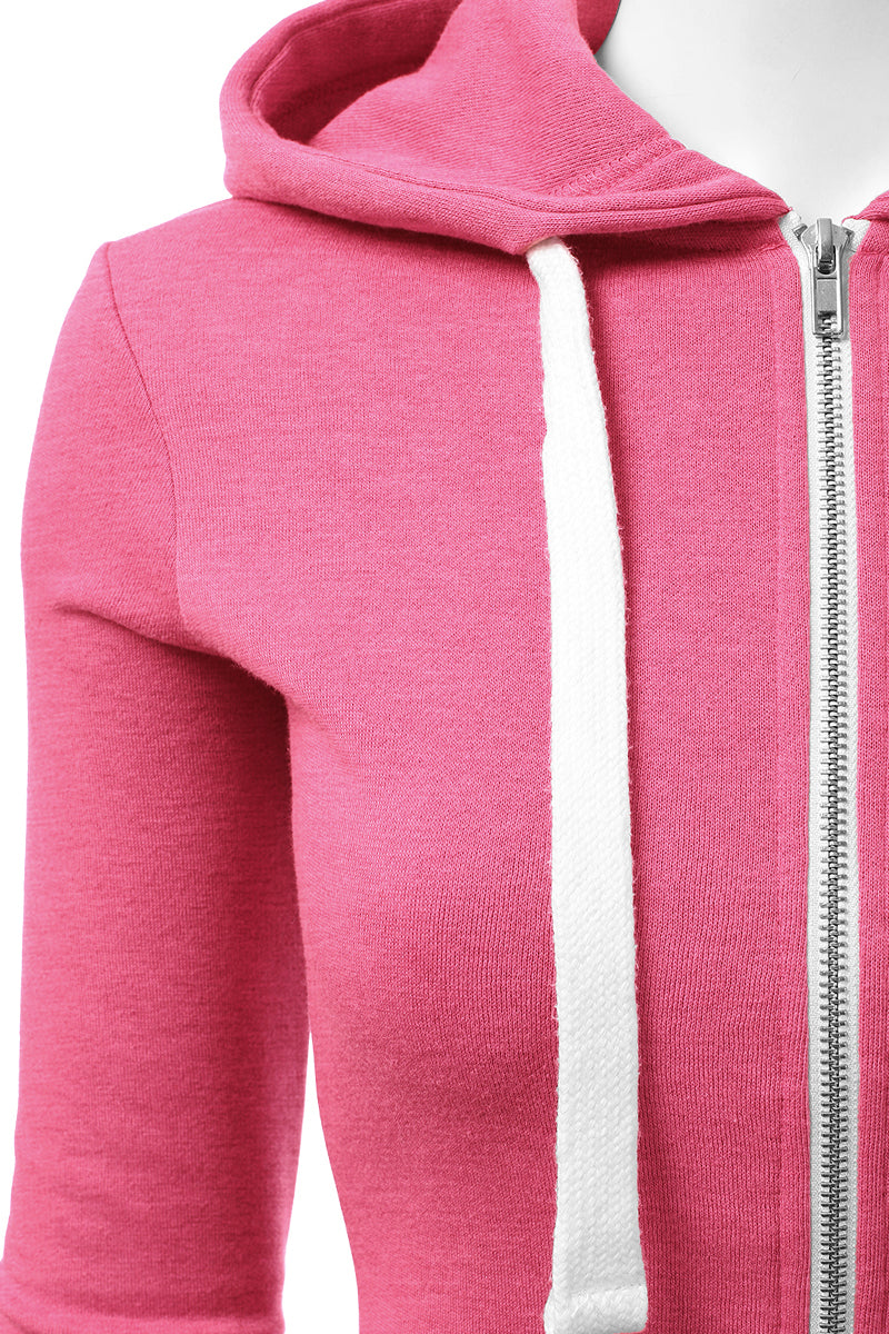 Lightweight Thin Zip-Up Hoodie Jacket for Women with Plus Size
