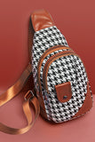 CASUAL PLAID ONE SHOULDER MESSENGER BAG