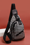 PLAID ONE SHOULDER TRAVEL MESSENGER BAG