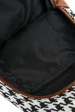 PLAID ONE SHOULDER TRAVEL MESSENGER BAG