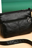 SOFT LEATHER SQUARE MESSENGER BAG