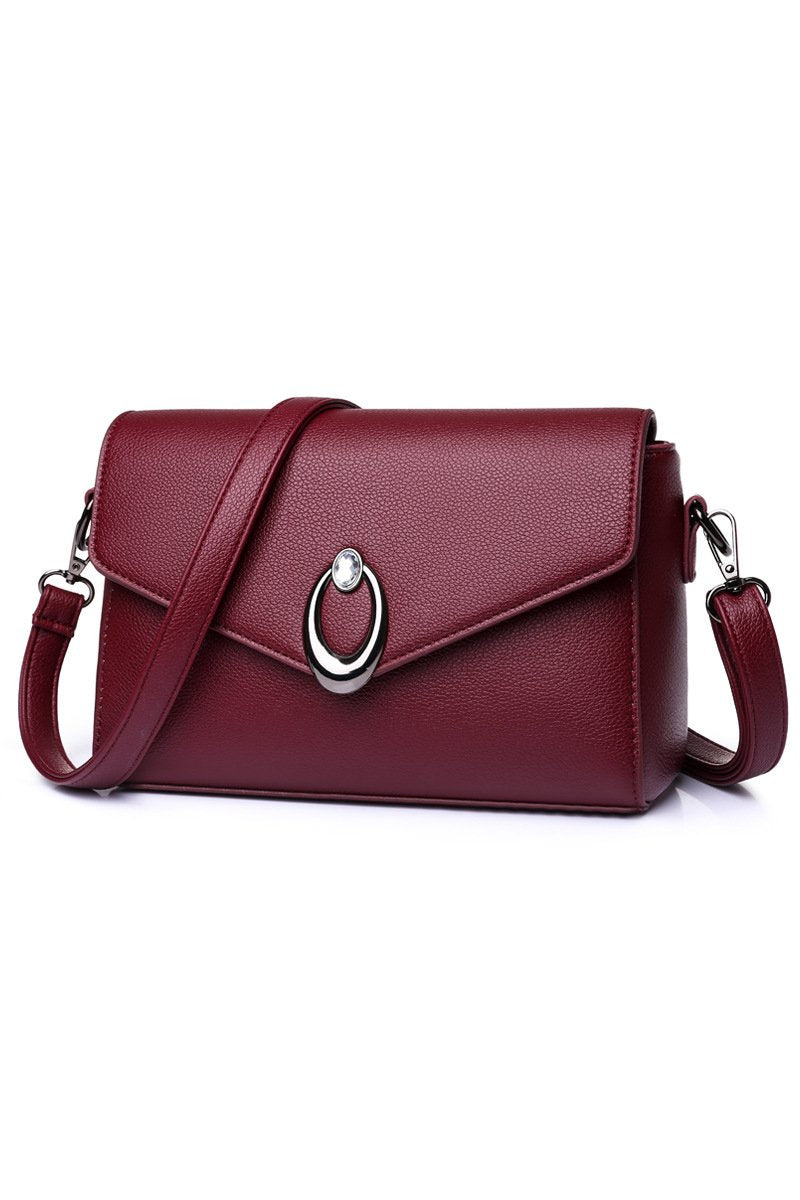 RETRO FASHION SOFT LEATHER MESSENGER BAG