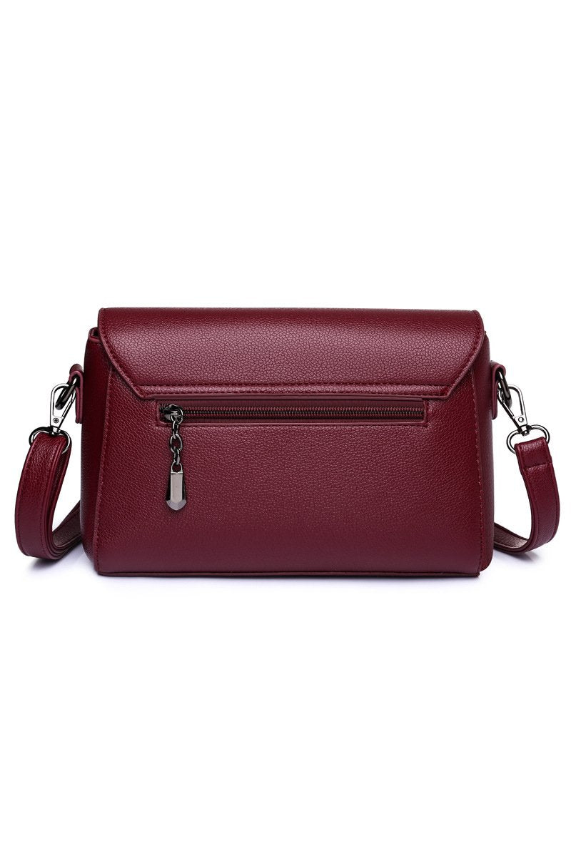 RETRO FASHION SOFT LEATHER MESSENGER BAG