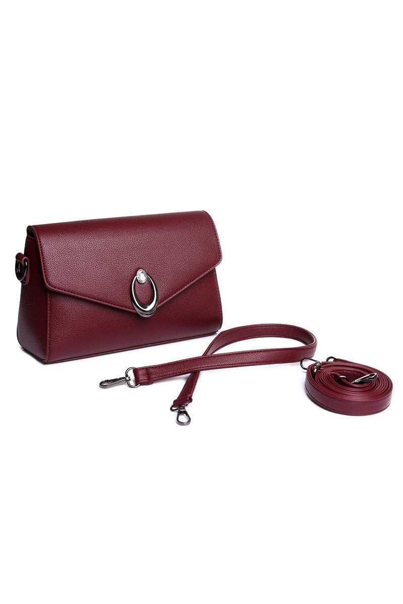 RETRO FASHION SOFT LEATHER MESSENGER BAG