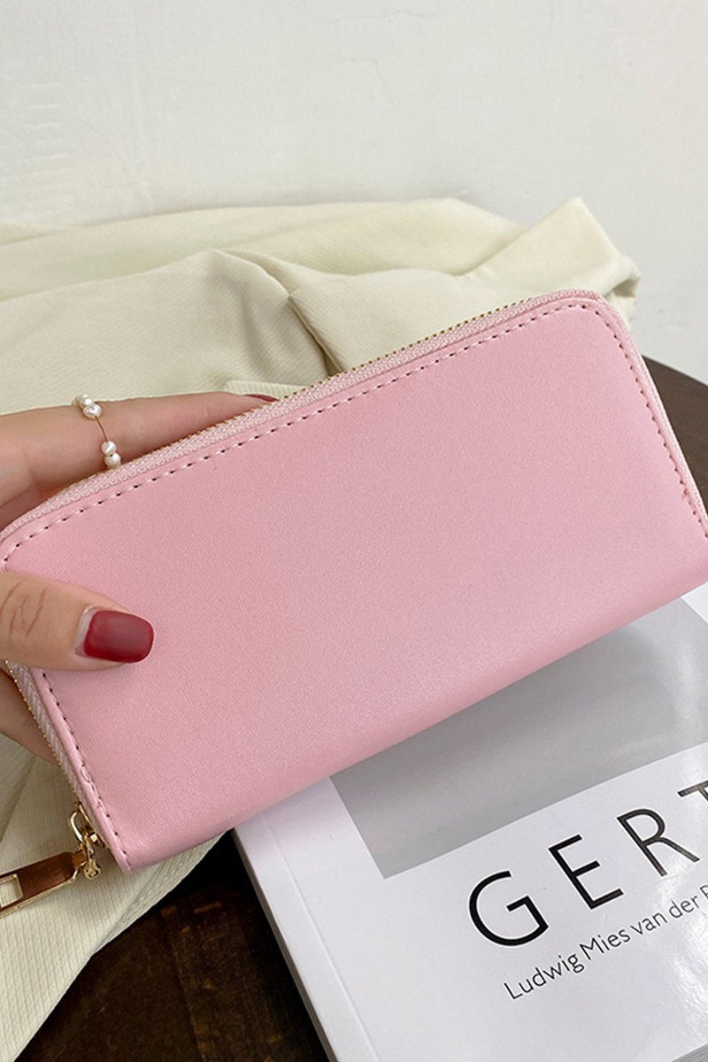 SOFT LEATHER CLUTCH PURSE WALLET