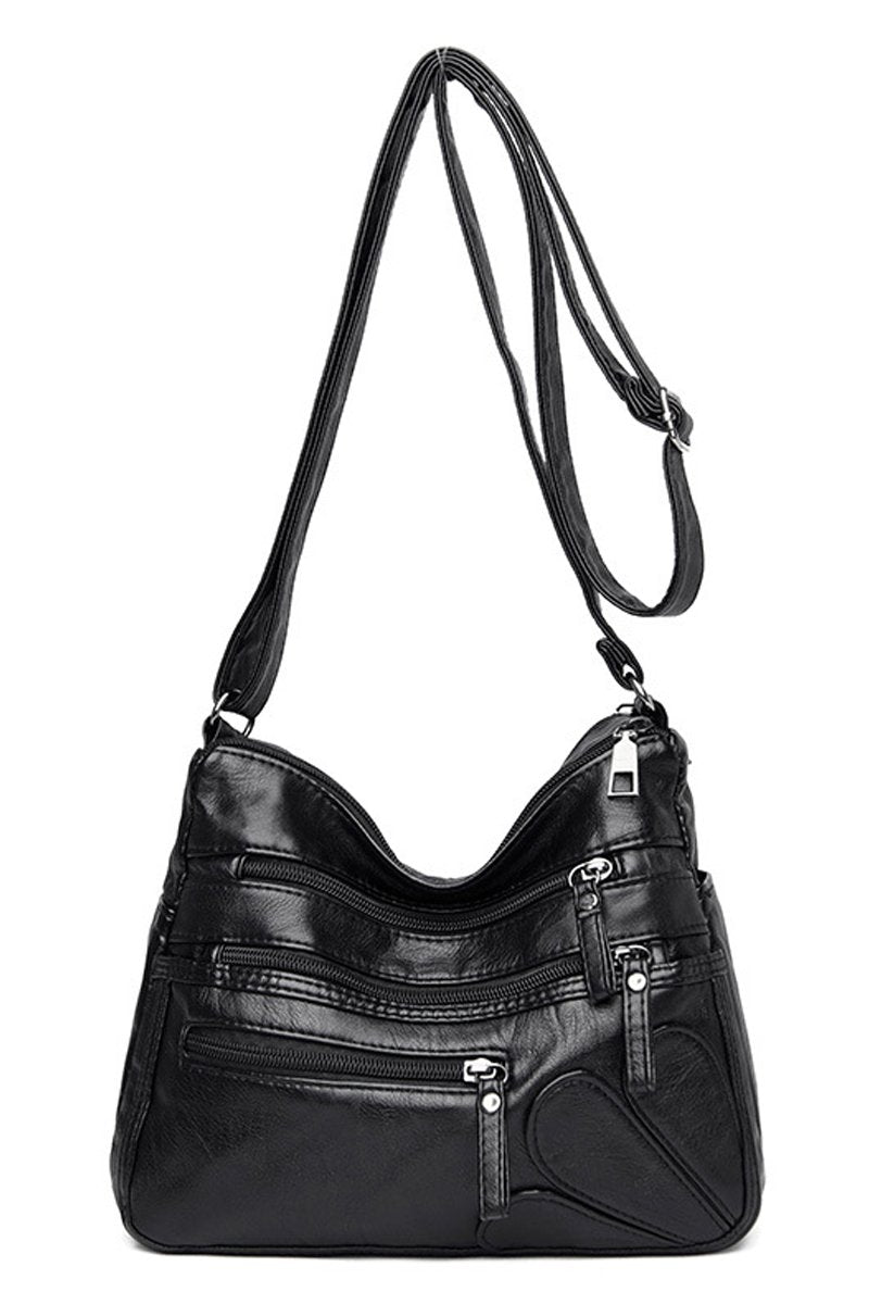 WASHED LEATHER CROSS BORDER SHOULDER BAG