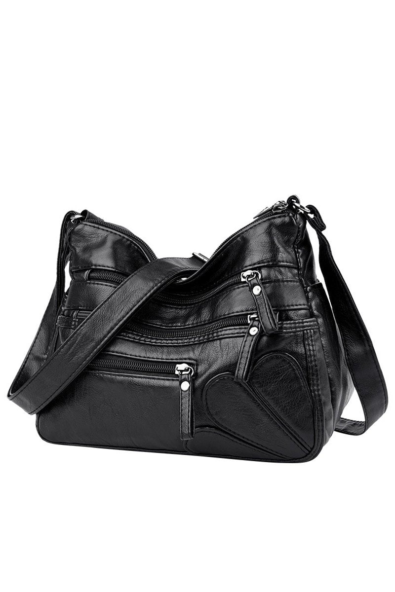 WASHED LEATHER CROSS BORDER SHOULDER BAG