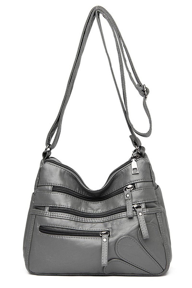 WASHED LEATHER CROSS BORDER SHOULDER BAG