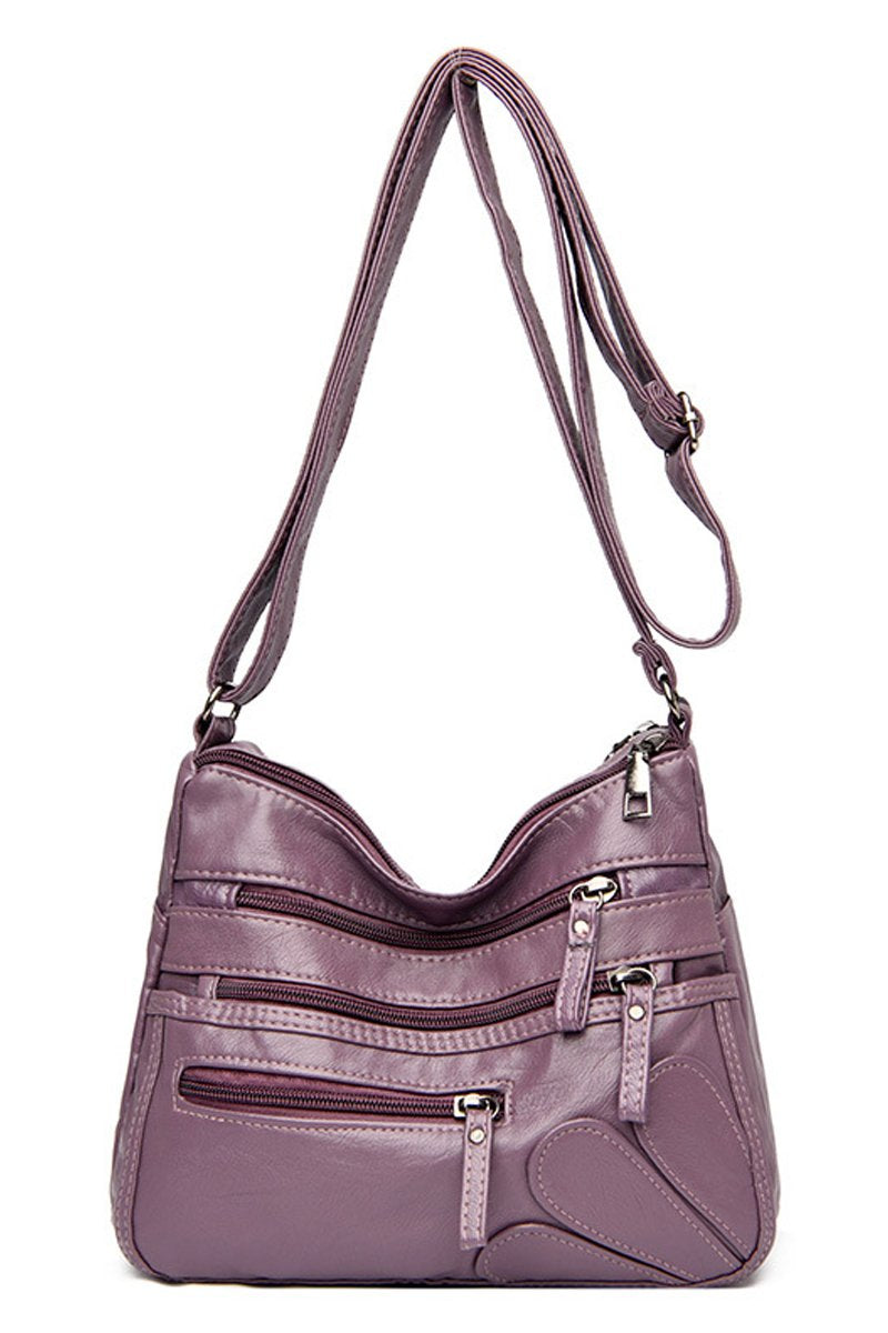 WASHED LEATHER CROSS BORDER SHOULDER BAG