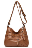 WASHED LEATHER CROSS BORDER SHOULDER BAG