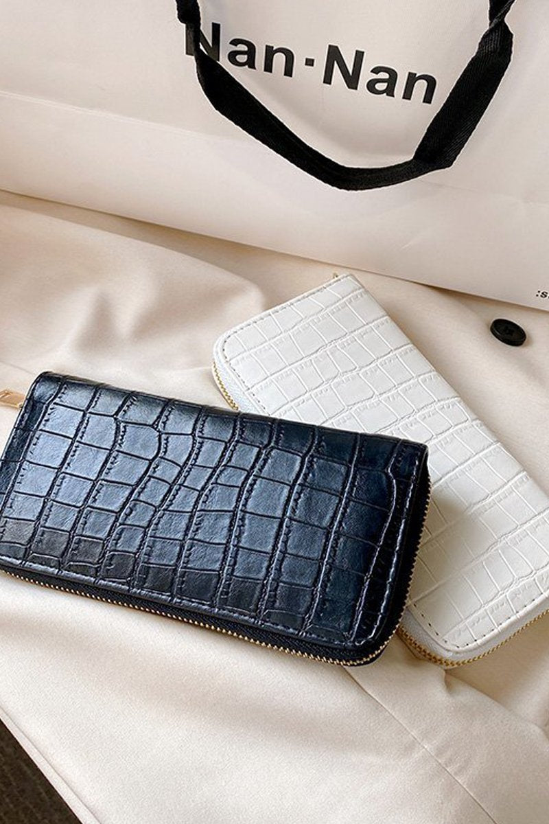 STONE PATTERN DOUBLE LAYER WALLET