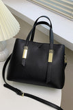 SQUERE LEATHER LARGE TOTE BAG CUAB0080