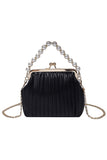 PEARL HANDLE SHELL CHAIN BAG