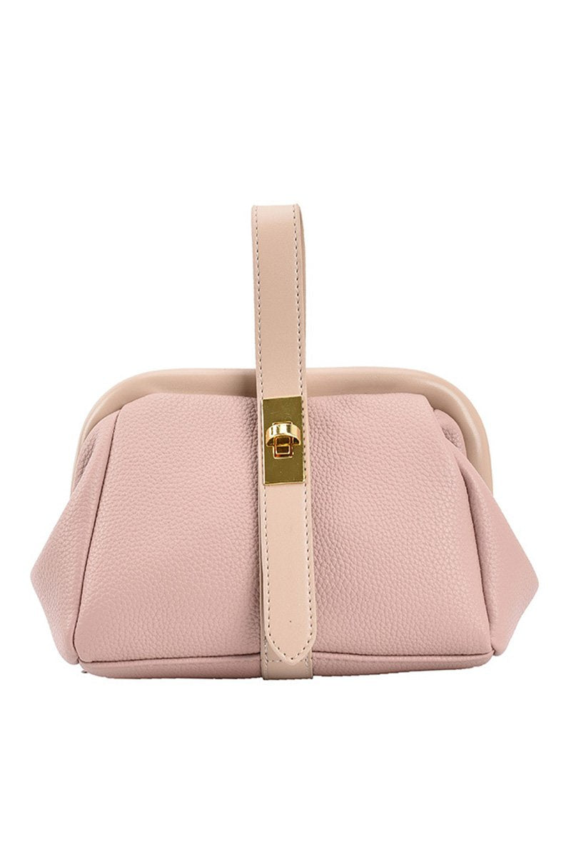 FRONT HANDLE SHELL CROSS BODY BAG