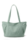 STORAGE POCKET LARGE CANVAS SHOPPER BAG