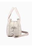 SIMPLE SQUARE HANDLE CANVAS CROSS BODY BAG