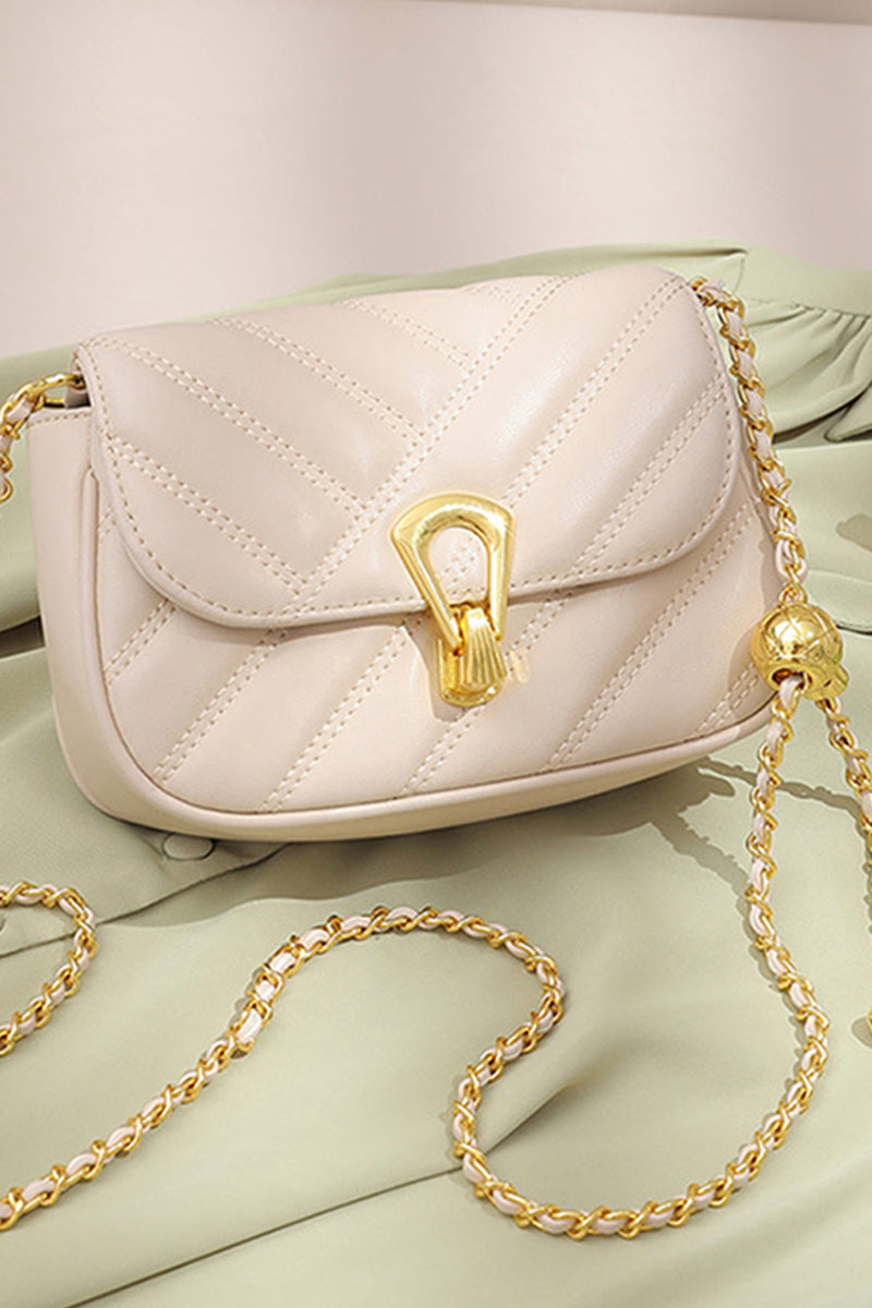 MINI QUILTED FLAP CHAIN SQUARE BAG