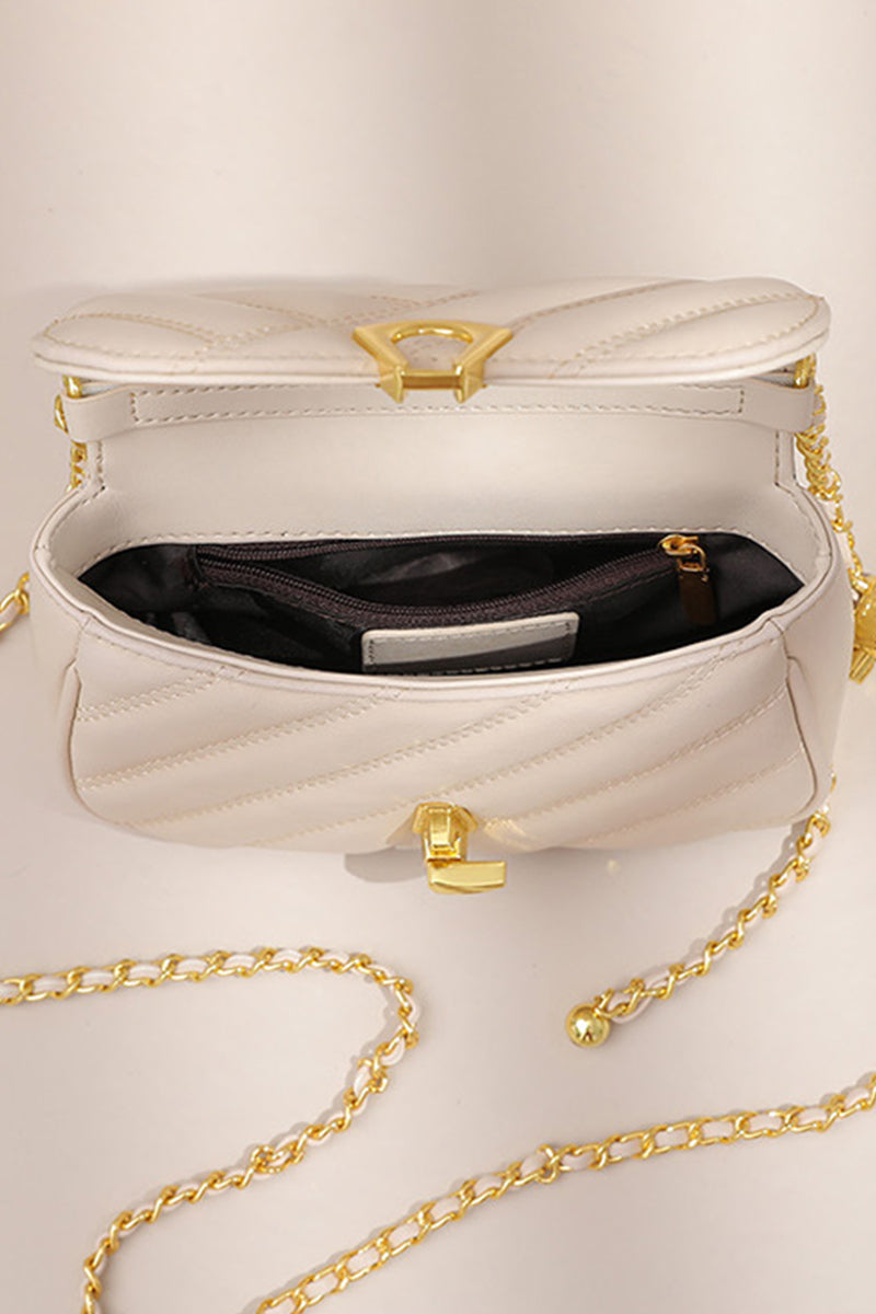 MINI QUILTED FLAP CHAIN SQUARE BAG