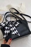 Trendy Ribbon Pointed Tote Bag