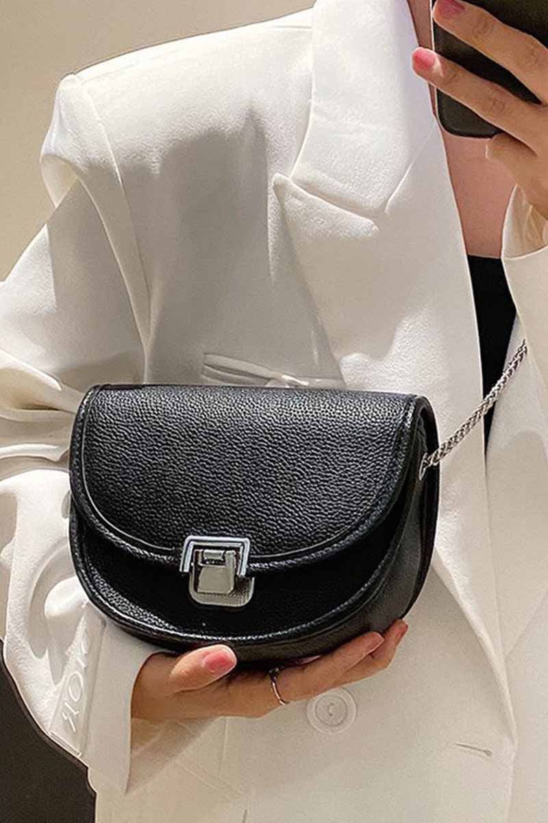 CASUAL COLOR CONTRAST SMALL SQUARE BAG