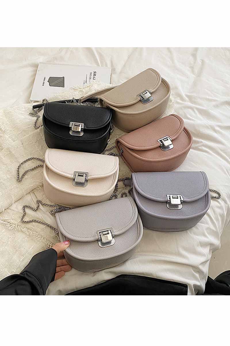 CASUAL COLOR CONTRAST SMALL SQUARE BAG