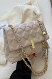 RHOMBIC TEXTURE CHAIN LARGE BAG CWAB0483
