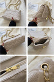 RHOMBIC TEXTURE CHAIN LARGE BAG CWAB0483