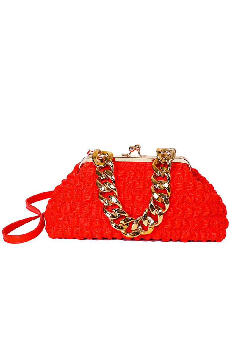 BIG CHAIN STRAP PURSE BAG